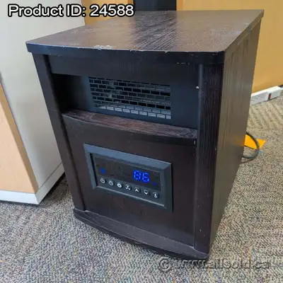 Konwin Portable Infrared Quartz Heater w/ Wood Cabinet, View more