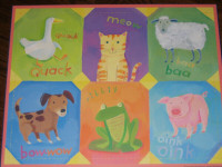 Children's print, 'Little animals'