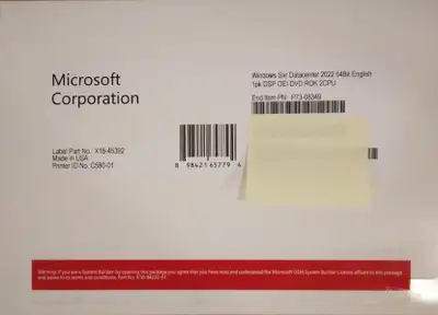 Microsoft Windows Server 2022 Datacenter 64Bit English 2CPU, View more