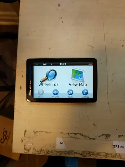 BMW Motorrad Navigator VI For BMW motorcycle. Runs on internal battery or connected to the motorcycl...