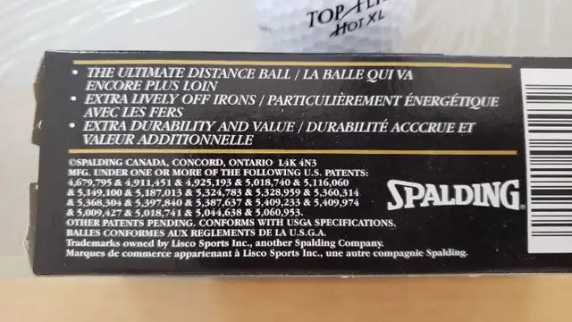 FOR SALE  BNIB: SPALDING TOP FLITE HOT XL Golf balls63234885152003123