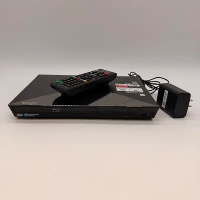 Sony BDP-S5200 Blu-ray DVD Player WiFi 3D + Remote & Adapter, View more