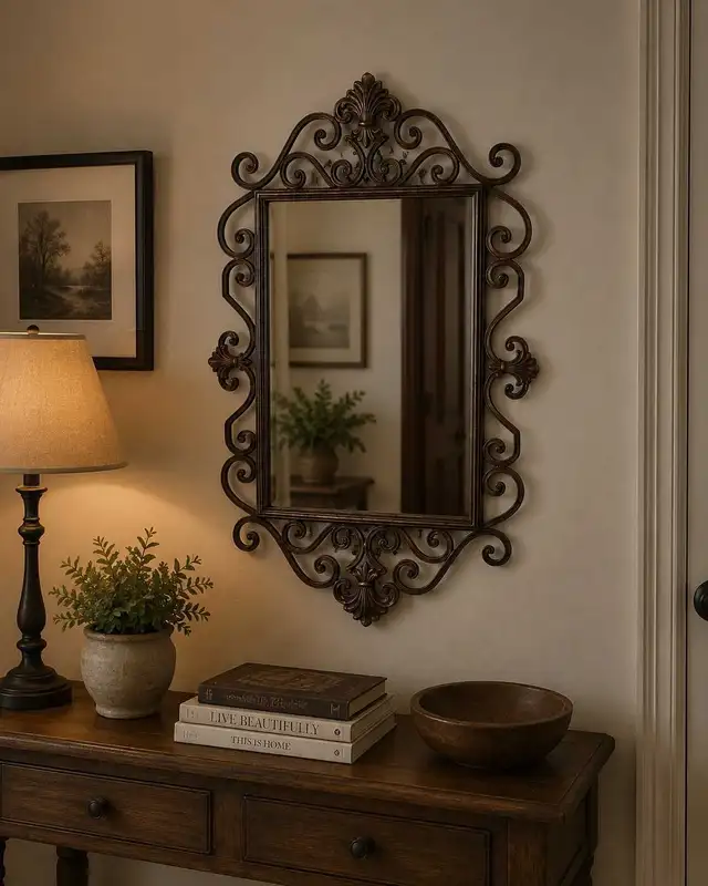 Elegant Decorative Wall Mirror – Metal Scroll Frame in Home Décor & Accents in Markham / York Region - Image 7