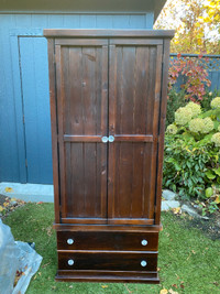 Solid Wood Wardrobe / Armoire / Cabinet