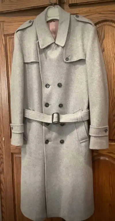 Men’s wool overcoat size large, View more