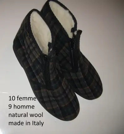 Comfy pantoufles made in Italy size 9 US men / 10 femme, View more