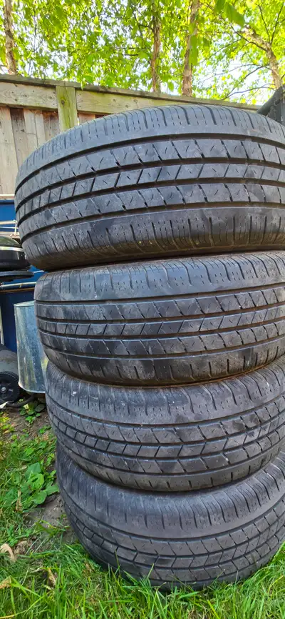 Tires in good condition. Price even better.$100 Same size Pirellis also available for $140. Installa...