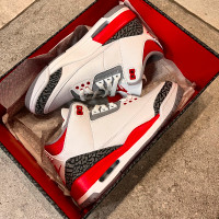 Nike Air Jordan 3 Retro OG Fire Red Mens Size 13 Brand New W Box