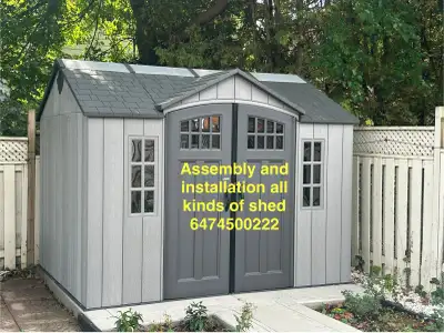 We can do Installation and assembly all kinds of gazebos and storage shed We provide our services in...