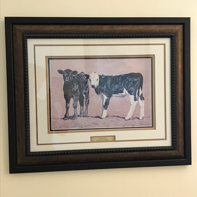 “INNOCENCE” by ADELINE HALVORSON. This professionally and triple raised matted framed signed and num...
