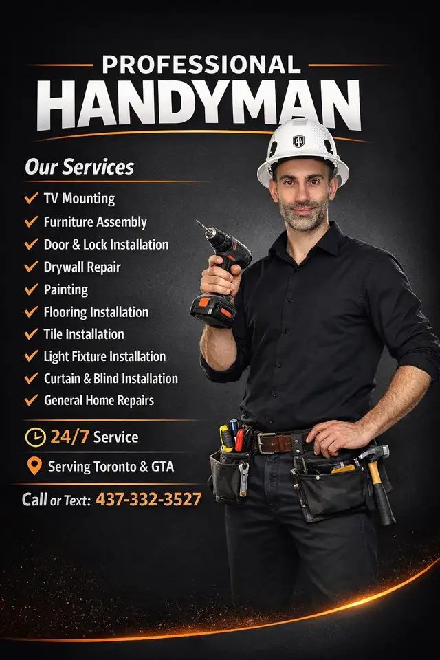 Handyman service Toronto&GTA in Renovations, General Contracting & Handyman in City of Toronto - Image 7
