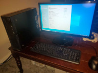 Desktop and monitor 