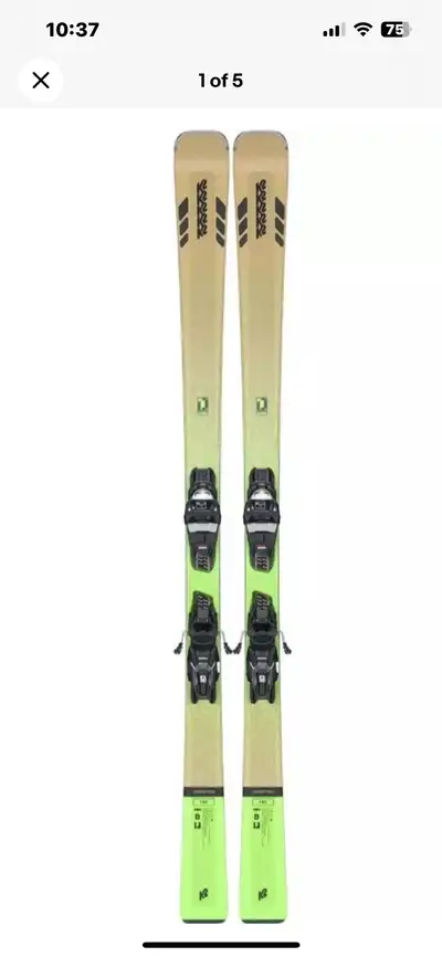 Brand New K2 Men's Disruption 78C Skis with Marker M3 11 Compact Bindings 163 cm Retail $800+tax