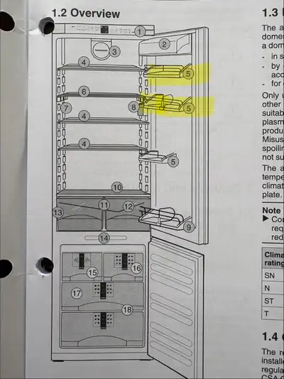 Liebherr Fridge Shelf Brackets, View more