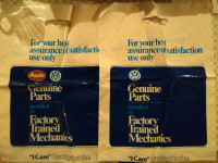 Set of 2 Volkswagen / Audi Genuine Parts Plastic Bags
