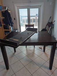 Counter height table and chairs