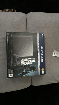 Limited edition TLOU PS4 pro with steel case game and controller