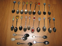 Collectible Souvenir Spoons Silverplate 24x