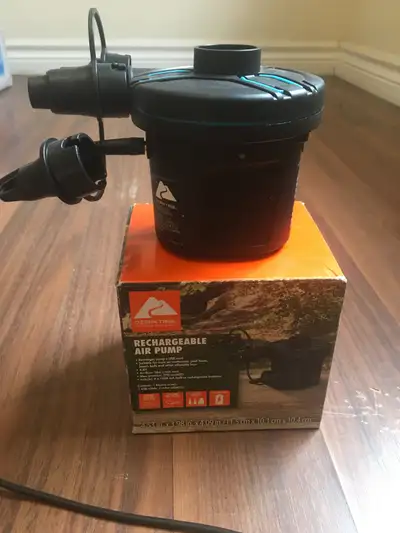 Selling my Ozark Trail rechargeable air pump. I only used it once and haven’t needed it since. Bough...