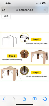 ISO 10x10 frame parts for gazebo 