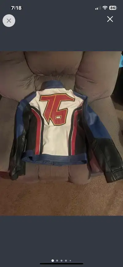 Cosplay Soldier 76 leather jacket, View more