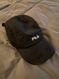 Fila running hat black adjustable 