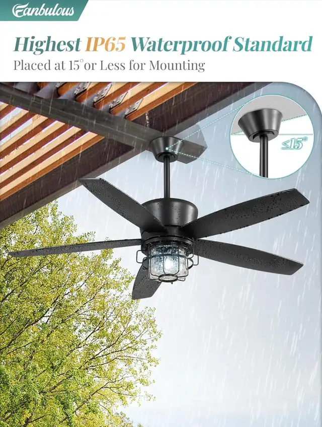 Fanbulous 52" Outdoor Gazebo Fan - BNIB in Patio & Garden Furniture in Hamilton - Image 4