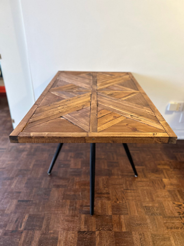 DIY handmade modern reclaimed wood table in Dining Tables & Sets in Ottawa - Image 2
