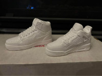 White plaster sneakers