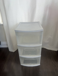 Sterilite 3 drawer durable storage unit/dresser/organizer