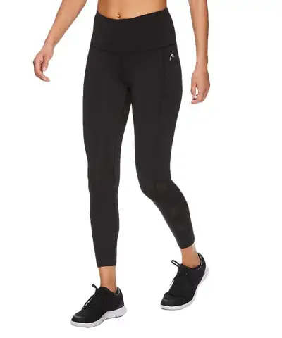These black HEAD leggings are extra small and feature a stylish mesh design on the lower legs, makin...