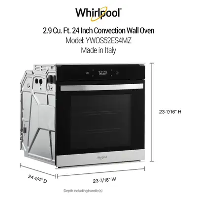 24" Stainless Steel Built-in Oven by Whirlpool - Like New, View more