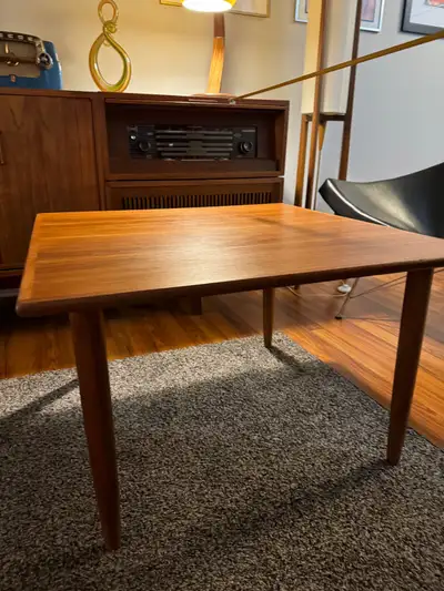 Mid century teak coffee table, View more