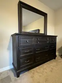 5 Piece Solid Wood King Size Bedroom Set (Negotiable)