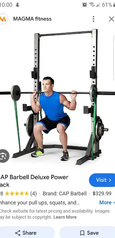 Brand new , deluxe barbell cage set complete with weights and bar, some assembly required, I can hel...