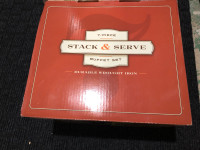 Stack and Serve Plate + Cutlery Organizer - BRAND NEW