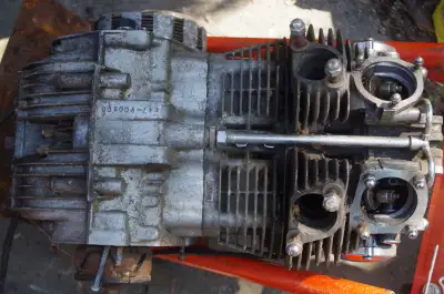 This is a 1976 Yamaha SX650 Engine, and was originally owned by my buddy Tony. He's the bald guy at...