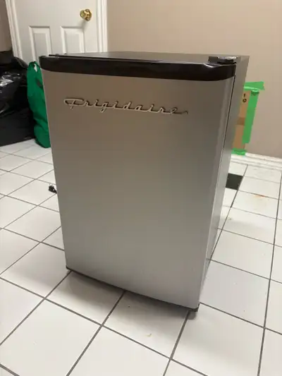 Frigidaire Mini Stainless Steel Fridge with Freezer Box, View more