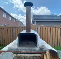 Home made pizza oven.