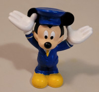 Vintage Collectible Mickey Mouse in  Blue Suit & Hat Figurine