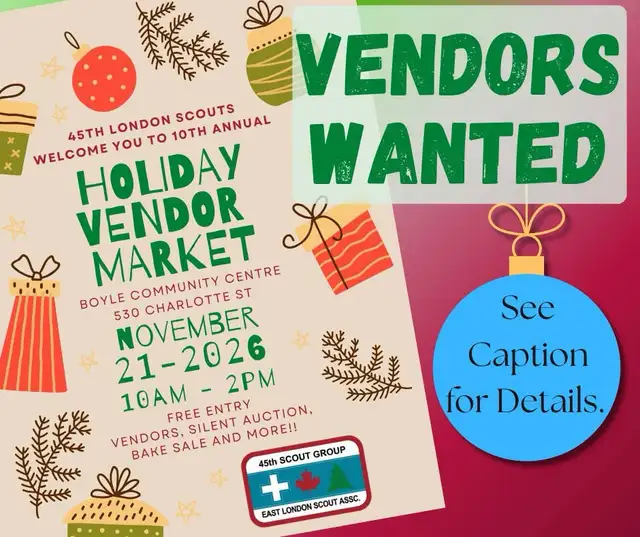 Vendors Wanted for Holiday Market