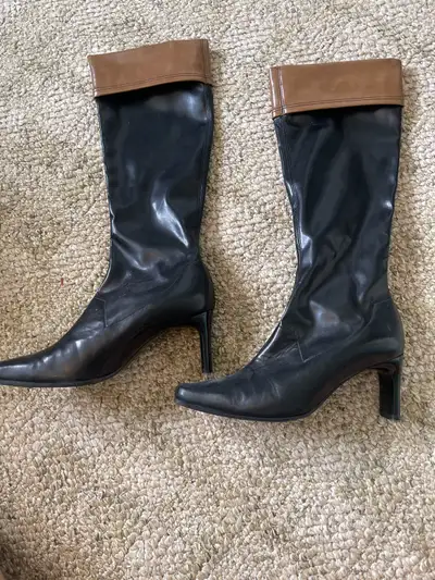 black high heel boots size 10, View more