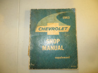 1963 CHEVROLET SHOP MANUAL