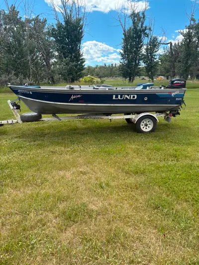 1994 16 Ft Lund Rebel. 2006 Mercury 25 HP 2 Stroke electric start outboard. New marine grade floor i...