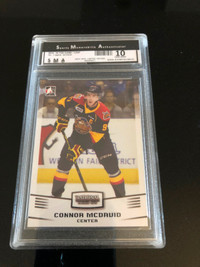 Connor Mcdavid OHL rookie card graded mint condition 10