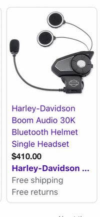 Harley Davidson Bluetooth headset for Motorcycle