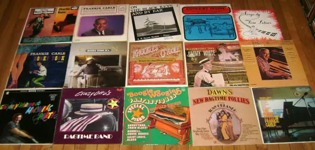15 RAGTIME and HONKY TONK PIANO Vinyl Records
