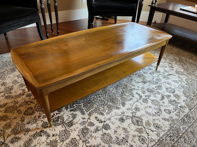 Mid-Century solid walnut coffee table in Coffee Tables in Edmonton