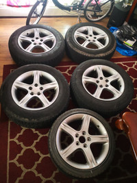 Toyoto or Lexus rims 5x114.3pcd with Goodyear winter tires