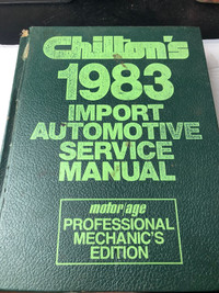 1976 - 1983 CHILTON IMPORT SERVICE MANUAL #M0040